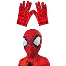 Supersankarit ja Pahikset Päämaskit Rubies Spiderman Naamio & Hanskat Lapsille Spider-Man Red