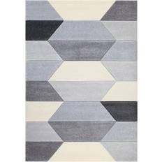 Tappeto Rya Tappeti VIVACE Carve Geometric Bianco, Grigio cm