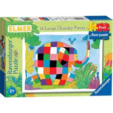 Ravensburger Floor Jigsaw Puzzles Ravensburger My First Floor Puzzle Elmer The Elephant 16 Pieces