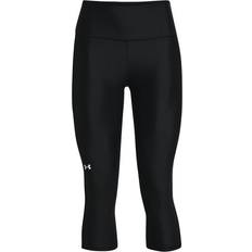 Elastane/Lycra/Spandex Pantaloni Termici Under Armour Capri HeatGear No-Slip Waistband Nero Women - Black/White