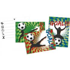 Papir Latexballoner Invitations Goal, 6pcs