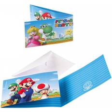 Cartes & Invitations Amscan Cards & Invitations Super Mario 8pcs