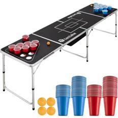 Musta Juomapelit tectake Cancun Beer Pong Table Black