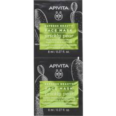 Apivita Hudpleje Apivita Express Beauty Moisturizing & Soothing Face Mask with Prickly Pear 2X8 ml