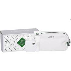 Lacoste Herre Gaveæsker Lacoste Eau De Lacoste Blanc Gift Set EdT 100ml + Shower Gel 50ml + Pouch