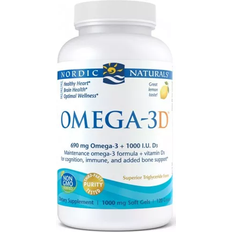 Nordic Naturals Omega-3D Lemon 1000 mg 120 Softgels 120 stk