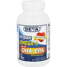 Omega vegan Deva Vegan Omega-3 DHA-EPA 300 mg 90 Vegan Softgels 90 pcs