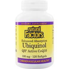 Ubiquinol coq10 100mg Natural Factors Ubiquinol Active CoQ10 100 mg 120 Softgels