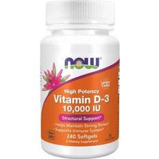 Now Foods Vitamins & Minerals Now Foods High Potency Vitamin D-3 10000 IU 240 Softgels 240 pcs