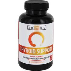 Vitamins & Supplements Zhou Thyroid Support with Iodine 60 Vegetable Capsule(s)