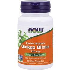 Now Foods Ginkgo Biloba Double Strength, 120mg 50 vcaps