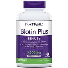 Energy Increasing Supplements Natrol Biotin Plus 5000mcg 60 pcs
