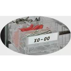 Cajas de Surtido RAACO Etikettensatz 24 St.B87xH18mm, f.Schubladentyp B weiß/klar