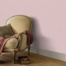 vidaXL 4 pcs Non-woven Wallpaper Rolls Plain Shimmer Pink 0.53x10 m