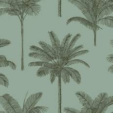 ESTAhome ESTA Home Taj Sage Palm Trees Wallpaper 20.9 x 396 x 0.025
