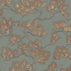 Dutch Wallcoverings Wallpaper Pine Tree Green