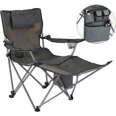 Arredamento da campeggio HI Luxury Camping Chair with Foot Rest Anthracite