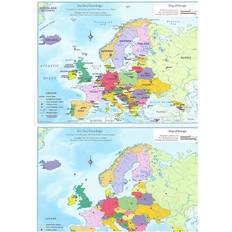 Europe map Europe Educational Map Set