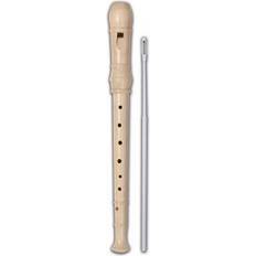 Bontempi GermanWoodFlute-Flauto Dolce in Legno con Diteggiatura Tedesca per Un'Esperienza Musicale Tradizionale, Colore Marrone Chiaro, 31 3320