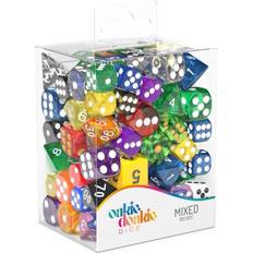 Tärningar 100 Oakie Doakie Dice RPG-Set, 12 mm, 16 mm Retail Pack Mixed (100)