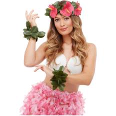 Grøn Tilbehør Smiffys Hawaiian Luau Tiki Kit