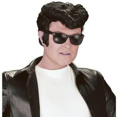 Men Long Wigs Bristol Novelty Mens Greaser Wig (One Size) (Black)