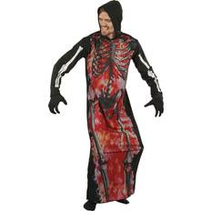 Bristol Novelty Bristol Novelty Unisex Vuxna Skelett I Eld Kostym One Size