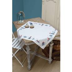 Kit di Ricamo Kit per Ricamo Vervaco Tablecloth, Multi-Color, 80.0 x 80.0 x 0.3 cm