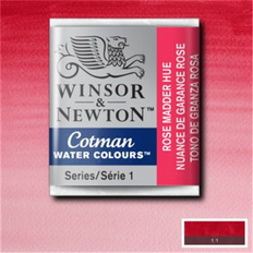 Rosa Acquerelli Winsor & Newton Cotman Half Pan Watercolour Paint Rose Madder Hue