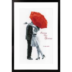Vervaco Vervaco Counted Cross Stitch Kit: Under My Red Umbrella, NA, 20 x 31cm