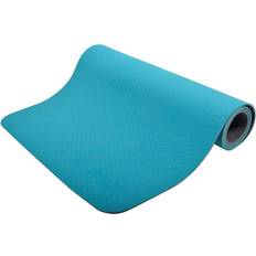 Fitness matta Schildkröt Fitness yogamatta 180 x 61 cm elastomer bensinblå