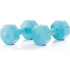 Weights Gymstick Active Vinyl Dumbbells 2 X 1 Kg 1 kg Sky