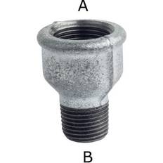 Vand & Afløb +GF+ spidsmuffe galvaniseret blødstøbt
