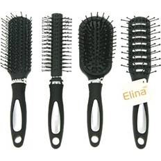 Elina Hair Brush W/ Rubber Grip 17cm4-Styles Asstd