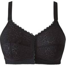 Classic Full Cup Front Fastening Bra - Black