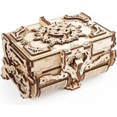 Barnpussel - Trä 3D-pussel Ugears Antique Wooden Box 185 Pieces