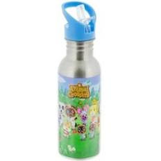 Hängöglor - Metall Vattenflaskor Paladone Animal Crossing Metal W Straw Vattenflaska 0.5L