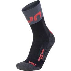 UYN Cycling Light Socks Men - Black/Grey/Hibiscus