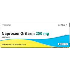 Naproxen 250 Naproxen Orifarm 250mg 10 st Tablett