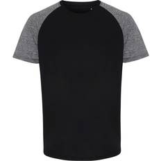 Tridri Contrast Sleeve Performance T-shirt Men - Black/Black Melange