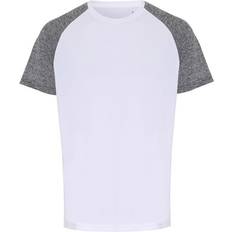 Tridri Contrast Sleeve Performance T-shirt Men - White/Black Melange