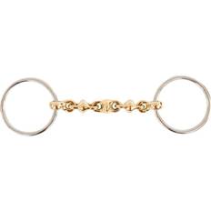 Br Bocado simple para caballo macizo de acero inoxidable Equitation Waterford Bronze