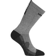 Dam - Fitness & Gymträning - Gråa Strumpor Uhlsport Tube It Socks Unisex - Dark Grey Mélange/Black