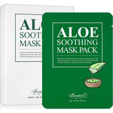 Vert Masques Visage Benton Aloe Soothing Pack de Masques 10 pièce Blanc