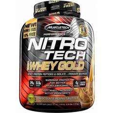 Double rich chocolate Muscletech Nitro Tech 100% Whey Gold Double Rich Chocolate 5.5 Lbs. Protein Powder