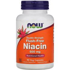 Niacin 500 Now Foods Niacin Flush-Free 500 mg 90 Veg Capsules