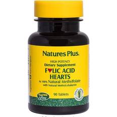 Nature's Plus Folic Acid Hearts 400 mcg (90 Tablets)