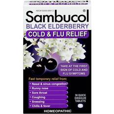 Sambucol Vitaminer & Kosttillskott Sambucol Black Elderberry Cold and Flu Relief 30 Tablets