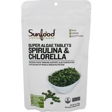 SunFood Super Algae Tablets Spirulina & Chlorella 4 oz