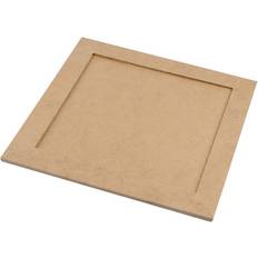 Beige DIY Creativ Company Collageramar stl. 22x22 cm djup 3 cm MDF